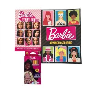 Barbie Advanced Coloring Set, Barbie Mad Libs and Barbie Washable Markers